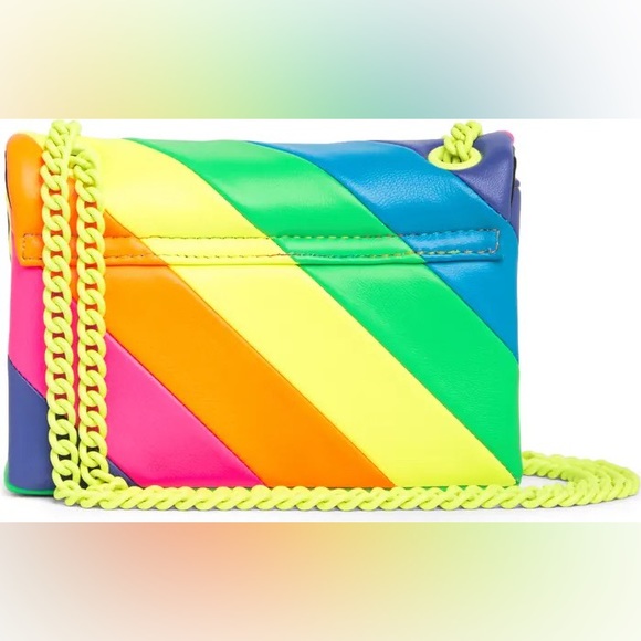 Kurt Geiger London Mini Neon Leather Convertible Crossbody Bag - Picture 7 of 8
